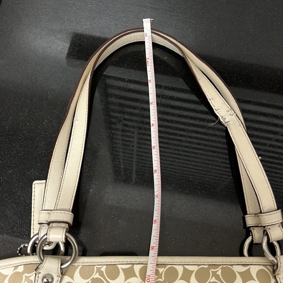 Coach Signature Leah Large Monogram Tote Bag - Picture 9 of 11